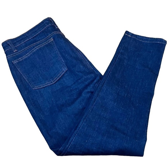 Eileen Fisher Women's Skinny Jeans - Dark Blue Mid-rise - Picture 8 of 11